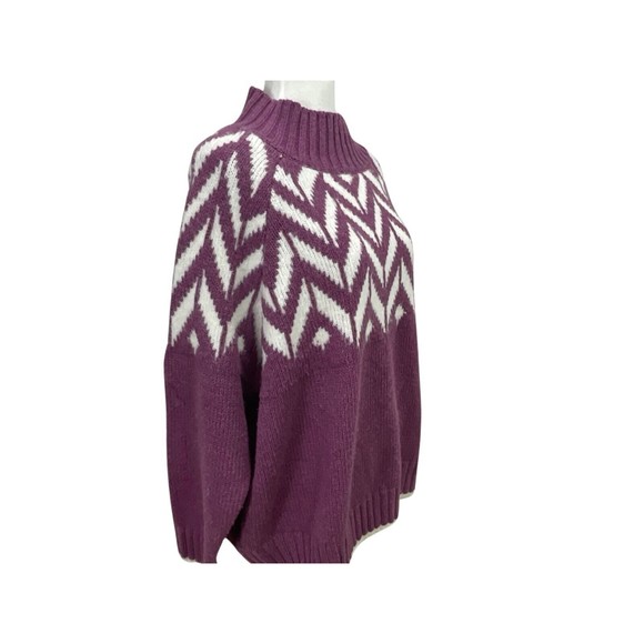 A New Day Winter Sweater Womens Size 2X Cotton Blend Nordic Pattern Crew Neck - Picture 4 of 6